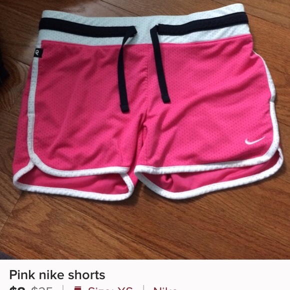 Pink nike shorts