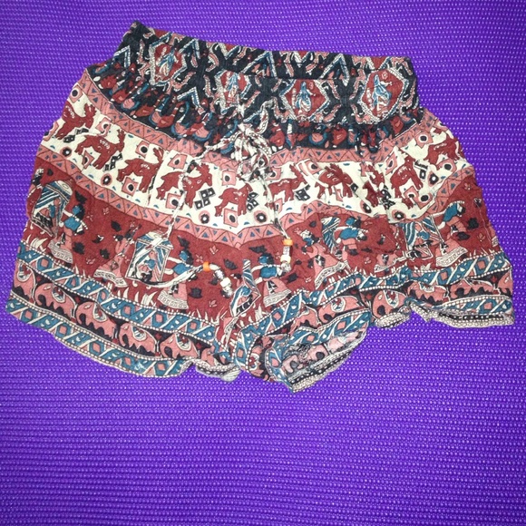 High waisted elephant shorts