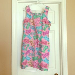 Vintage Lilly Pulitzer "Shift Print" Shift Dress