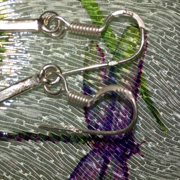 PURPLE & SILVER EARRINGS                    🎉HP🎉 - Picture 3 of 5