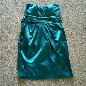 Turquoise blue party dress
