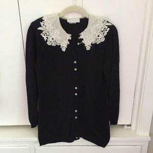 Vintage Jessica McClintock black cardigan