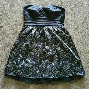 Black/grey party dress