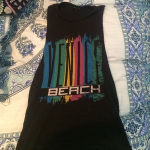 Venice beach urban outfitters slashed tee