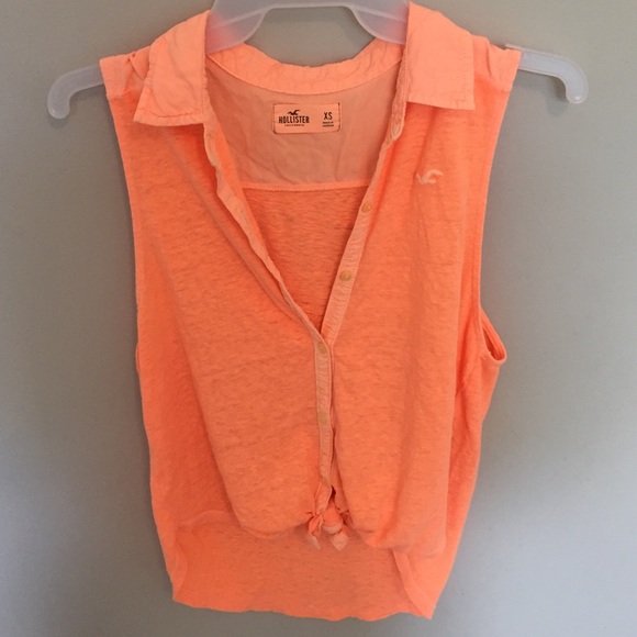 Hollister bright orange top