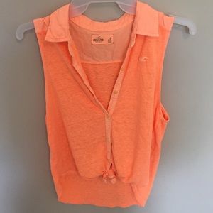 Hollister bright orange top