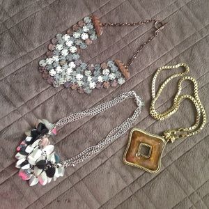 Chico's statement necklaces NWOT
