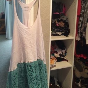 Free people beach cover up with lace detail