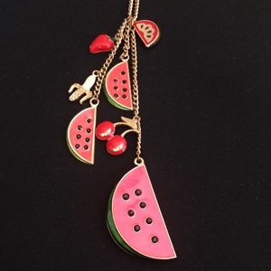 Long Watermelon Necklace