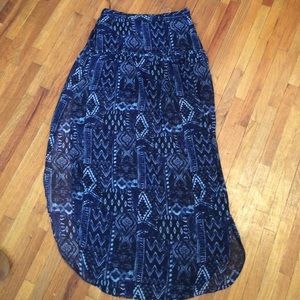 Urban outfitters tribal maxi skirt