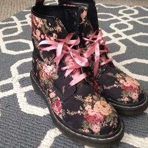 Floral Dr. Marten's Boots