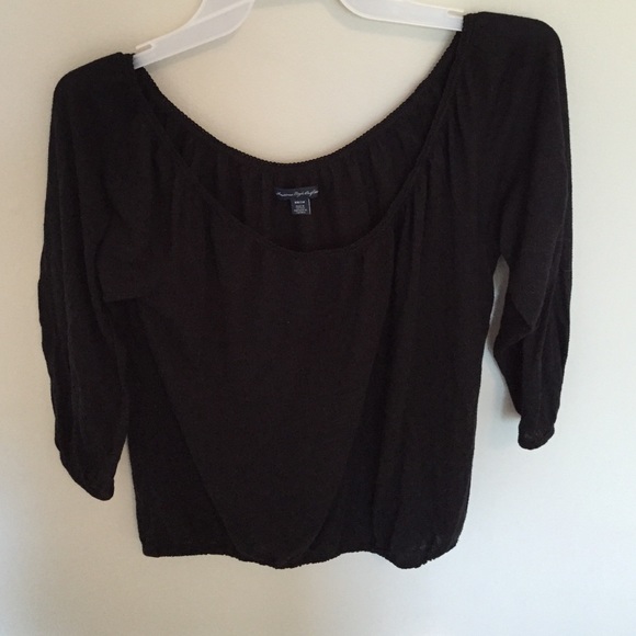American eagle black loose top