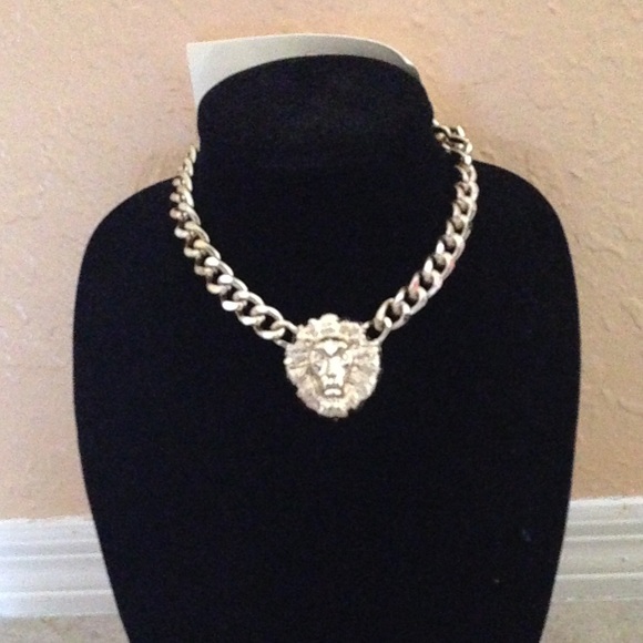New gold necklace Lion head