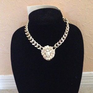 New gold necklace Lion head