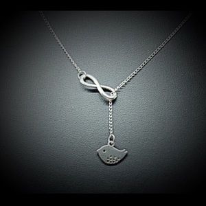 Y design necklace- silver plated