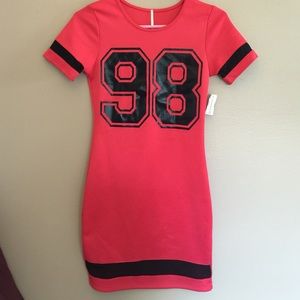 Red football dress