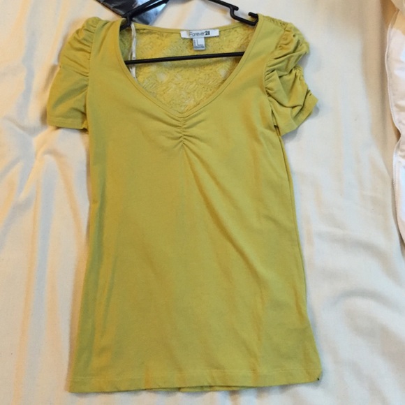 Forever 21 lime green top - Picture 1 of 4