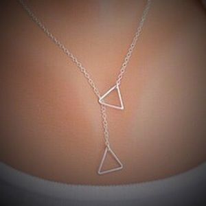Y design two triangles- silver plated