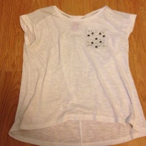 White Pocket-Stud Top