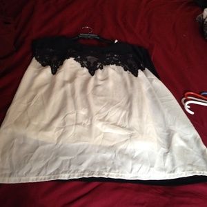 Black lace top