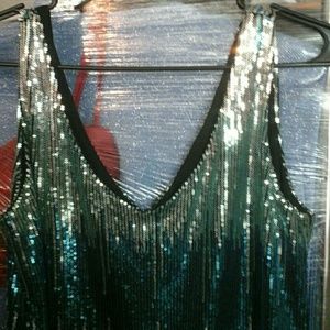 LILLY  Rose sequin short dress  x lg