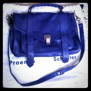 100% authentic Proenza Schouler PS1 medium Cobalt