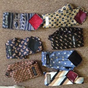 7 brand name ties. All for $15