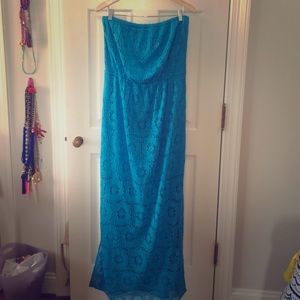 Lilly Pulitzer Emmett Maxi Dress in Ariel Blue