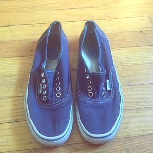 Vans navy blue sneakers W/O laces