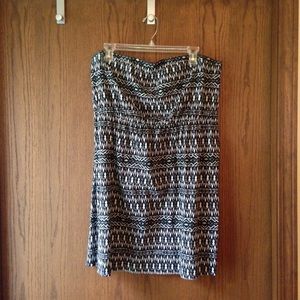Tribal Pattern Mossimo Strapless Dress.