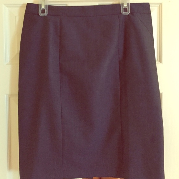 Ann Taylor, blue pencil skirt
