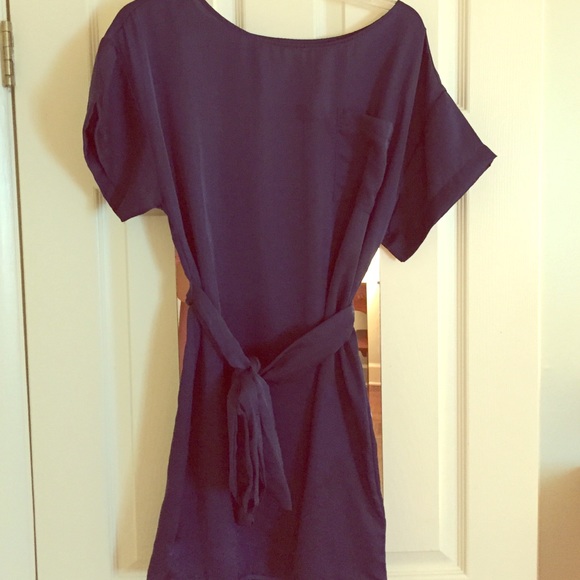 Navy, silk tunic