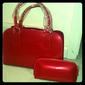 handbag with matching wallet