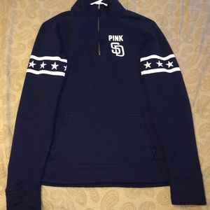 Navy blue Victoria secret PINK half zip