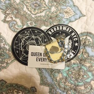Brandy Melville Skull Bracelet with Stickers