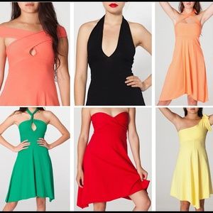 Rose American Apparel Convertible Dress