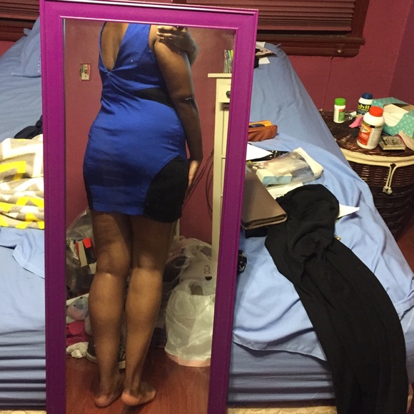 ASOS Body Con Dress with Mesh Inserts - Picture 4 of 4