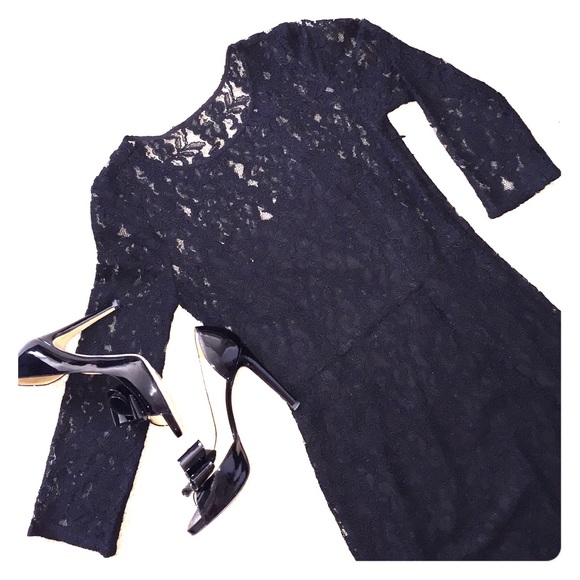 Madewell black Lily lace dress