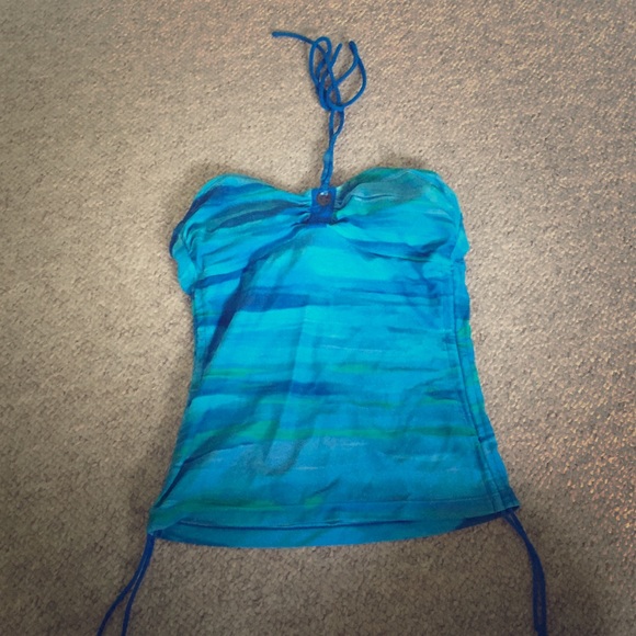Cute watercolor tankini!