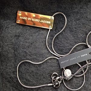 Marc by Marc Jacobs Hematite and Gold Necklace