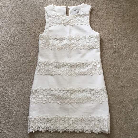 J.Crew lace stripe dress