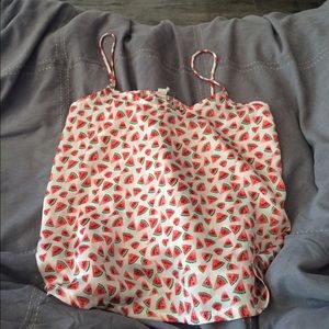 Watermelon slowly crop top