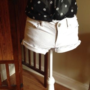 American Eagle White Denim Shorts