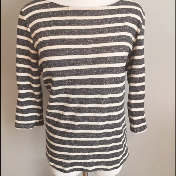 Green Envelope Tops - Striped Terry Top