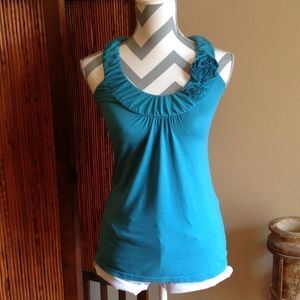 Teal Sleeveless Top