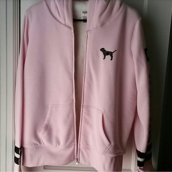 Powder pink VS fur lined jacket