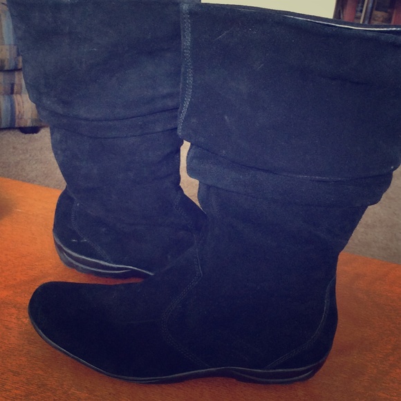 Naturalizer Black slouchy mid-calf boots