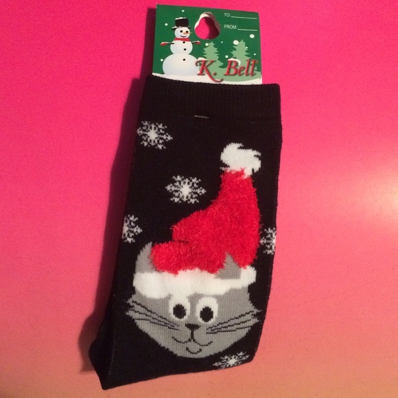 Christmas Cat Socks