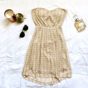 Beige Crochet Dress 🌻