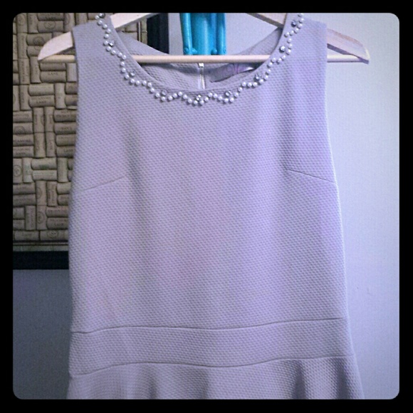 Lilac fit and flare with collar beading